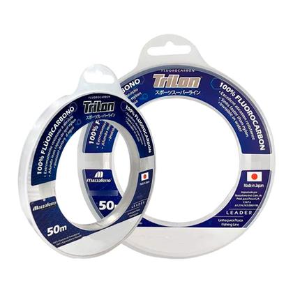 Imagem de Linha Mazzaferro Trilon Leader 100% Fluorcarbono Nylon 0,80mm 87,6Lb 39,8Kg 50m