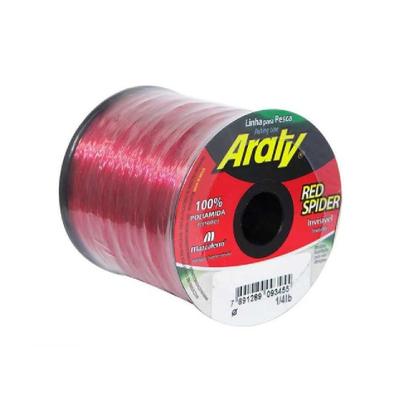 Imagem de Linha Monofilamento Araty Red Spider 1/4 LB 0.60mm 21,4kg 351m