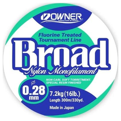 Imagem de Linha Monofilamento Broad Owner Nylon 150m 0,33mm Verde