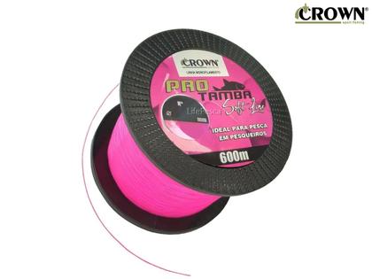Imagem de Linha Monofilamento Crown Pro Tamba Soft Pink 0,40mm 32lb/14,6kg - 600 Metros