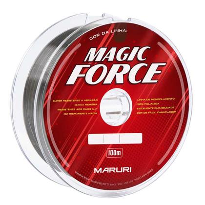 Imagem de Linha Monofilamento Magic Force 100mts 0,33mm 22lbs Cinza - Maruri