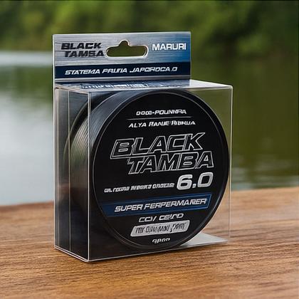 Imagem de Linha Monofilamento Maruri Black Tamba 300m Preta 0.43mm 37lb 16.78kg