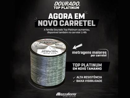 Imagem de Linha Monofilamento Mazzaferro Dourado Top Platinum - Várias Espessuras