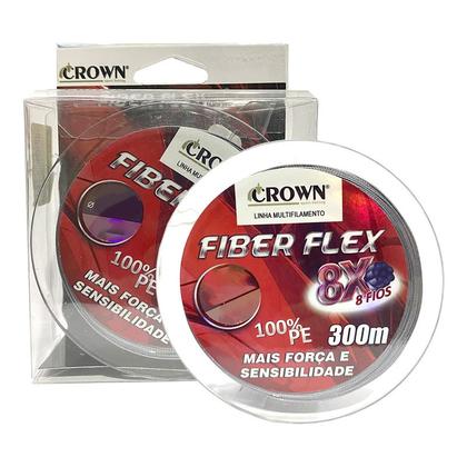 Imagem de Linha Multifilamento Crown Fiber Flex 8x (300m)