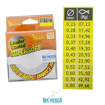 Imagem de Linha mx pesca leader coated super soft 0,40mm