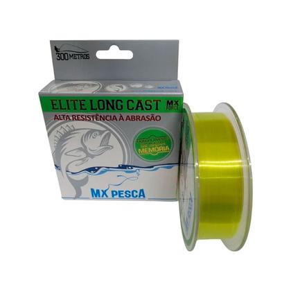 Imagem de Linha MX Pesca MX Elite Long Cast 300m Monofilamento Verde 0,30mm 11,42kg
