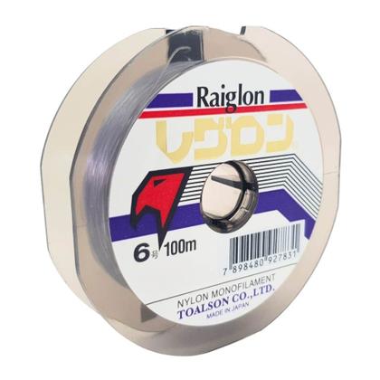 Imagem de Linha para Pesca Raiglon Japonesa Cinza 100m