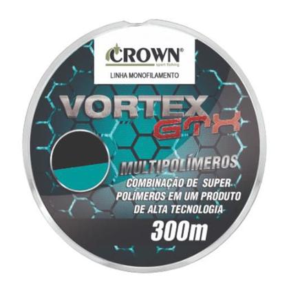 Imagem de Linha Pesca Monofilamento Crown Vortex Gtx 0,46mm 45lb 300mt