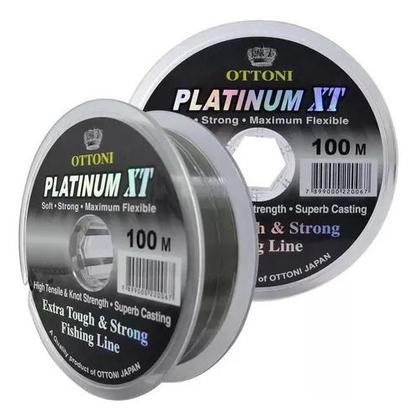 Imagem de Linha Platinum Xt Ottoni 0,60mm 100mts 46,5Kg Monofilamento