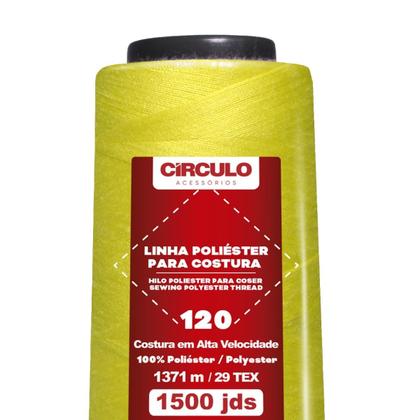 Imagem de Linha Poliester Circulo Costura 1500 Jardas Cor - 383 Citrino