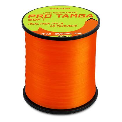 Imagem de Linha Pro Tamba Monofilamento Crown Laranja 0,37 27Ib 600M