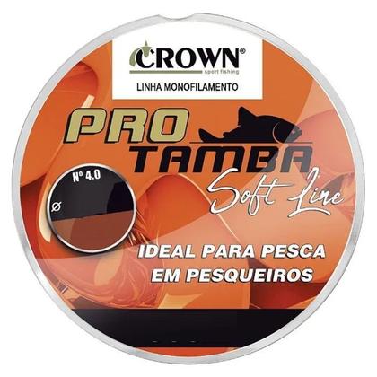 Imagem de Linha Pro Tamba Monofilamento Crown Laranja 0,40 32Ib 300M