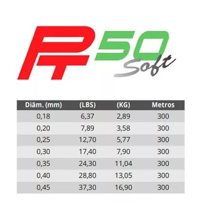 Imagem de Linha Pt50 Soft Super Nylon Maruri 0,45mm 28lbs/13kg - 300m