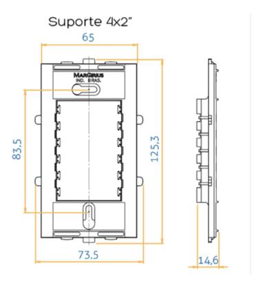 Imagem de Linha Sleek Conj 42 Interruptor Simples + Tomada 10a 250v