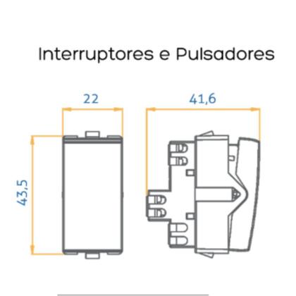 Imagem de Linha Sleek Interruptor Paralelo 10A 250V