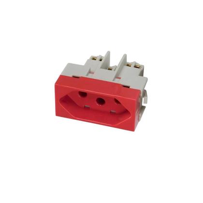 Imagem de Linha sleek tomada padrão brasileiro verm. 2p+t 20a 250v - 15918
