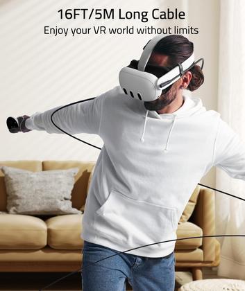 Imagem de Link Cable Syntech compatível com Meta/Oculus Quest 3/Quest 2