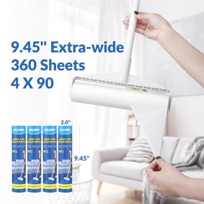 Imagem de Lint Roller DELOMO Large com 3 alças extensíveis de 9,45 polegadas