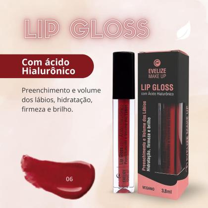Imagem de Lip Gloss Evelize Make Up - Volume Para Os Lábios
