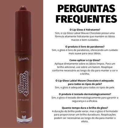 Imagem de Lip Gloss Labial Luisance Mauve Chocolate Cor 2