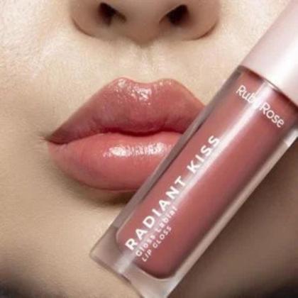 Imagem de Lip Gloss Labial Radiant Kiss Ruby Rose Várias Cores