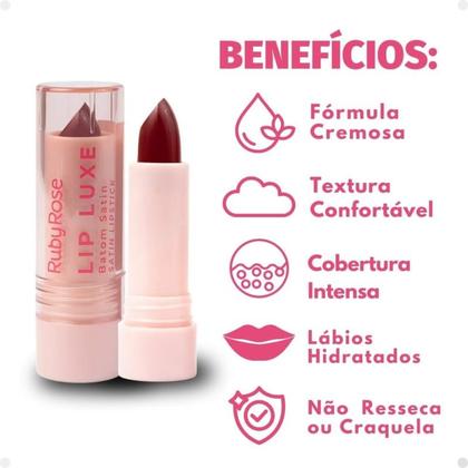 Imagem de Lip luxe - batom satin - ruby rose
