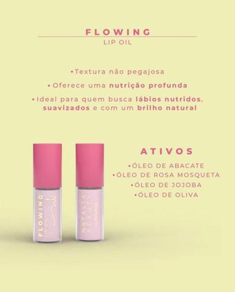Imagem de Lip oil flowing natalia beauty - ruby rose