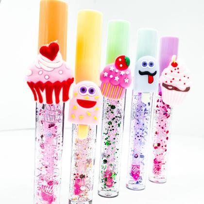 Imagem de Lip tint gloss glitter  hidratante cheirinhos doces anel sortidos facil aplicação