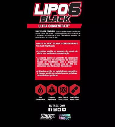 Imagem de Lipo black ultra concentrado 60 capsulas - NUTREX RESEARCH