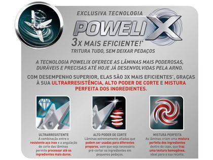Imagem de Liquidificador Arno Blendforce Jarra de Vidro Preto 700W