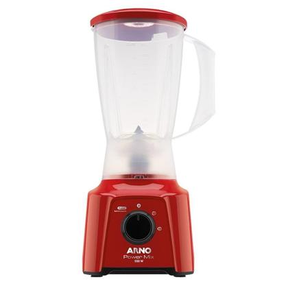 Imagem de Liquidificador Arno LQ11 Power Mix  Copo de Plástico 2 Velocidades + Pulsar 550W Vermelho
