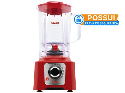Imagem de Liquidificador Arno Power Max 1400 LN56 Vermelho 15 Velocidades 1400W