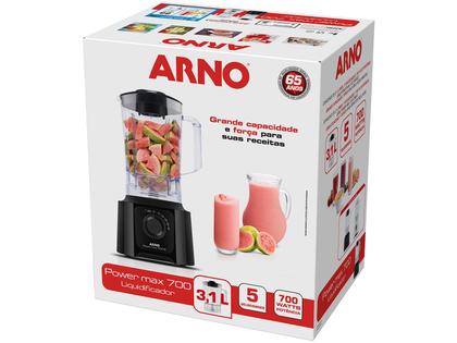 Imagem de Liquidificador Arno Power Max LN50 5 Velocidades 6 Lâminas 3,1L Preto 700w