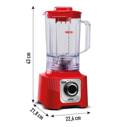 Imagem de Liquidificador Arno Power Max LN63 Vermelho 127V
