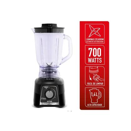 Imagem de Liquidificador Arno Power Max LQ33 5 Velocidades 4 Lâminas 1,4L Preto 700w