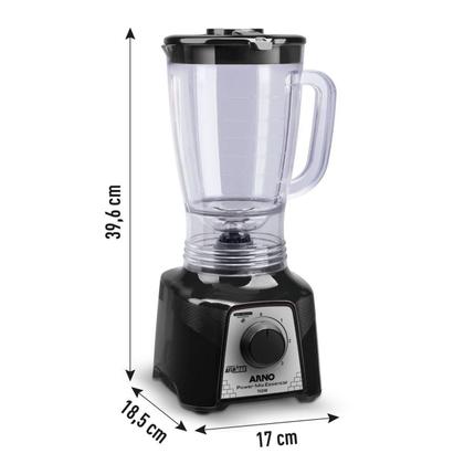 Imagem de Liquidificador Arno Power Mix Essential LQ19 3 Velocidades 700W Preto 2720018420