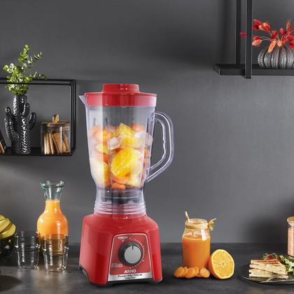 Imagem de Liquidificador Arno Power Mix Limpa Fácil 700W Vermelho LQ34