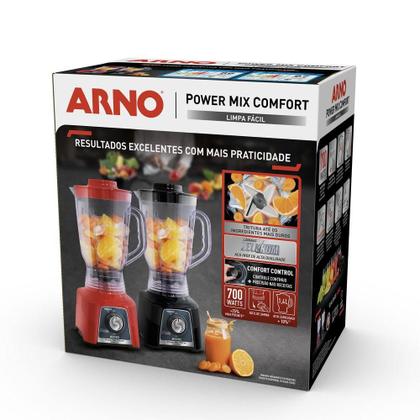 Imagem de Liquidificador Arno Power Mix Limpa Fácil 700W Vermelho LQ36