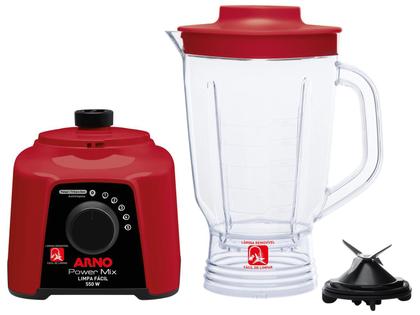 Imagem de Liquidificador Arno Power Mix Limpa Fácil Vermelho