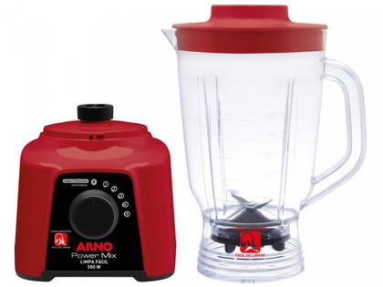 Imagem de Liquidificador Arno Power Mix Limpa Fácil Vermelho