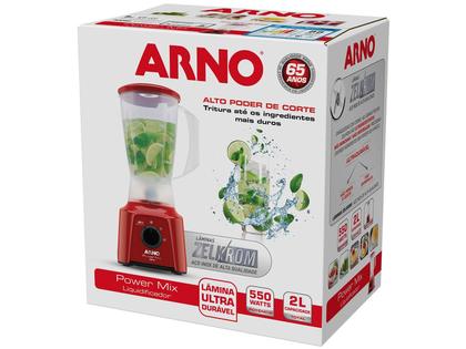 Imagem de Liquidificador Arno Power Mix LQ11 2L Vermelho - 127V 2 Velocidades 550W 