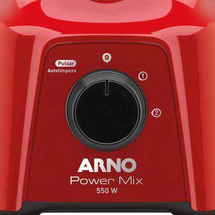Imagem de Liquidificador Arno Power Mix LQ11 550W 2L 2 Velocidades Vermelho 127V