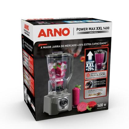 Imagem de Liquidificador Arno Powermax XXL LN87 1400W Cinza Esverdeado