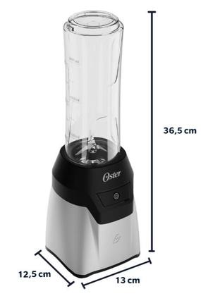 Imagem de Liquidificador Blender Mixer Portatil 2 Jarras 700W Oster Inox 220V