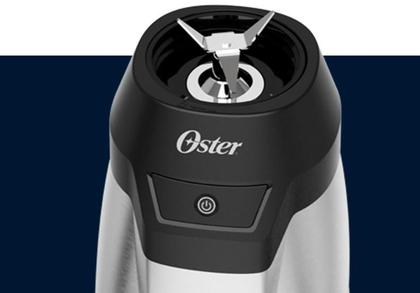 Imagem de Liquidificador Blender Mixer Portatil 2 Jarras 700W Oster Inox 220V