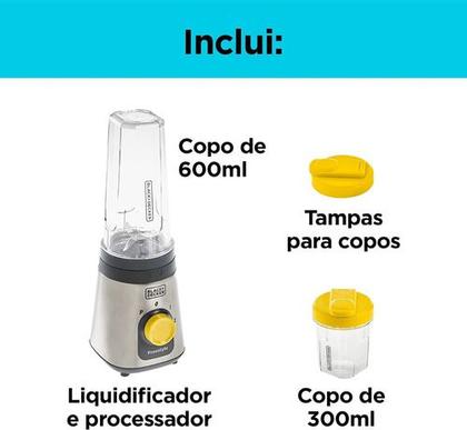 Imagem de Liquidificador Blender Portatil Lp320 Mixer Black and decker Preto 220v