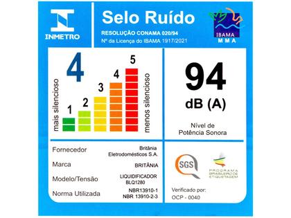Imagem de Liquidificador Britânia BLQ1280V com Filtro 4 Velocidades 1150W Vermelho
