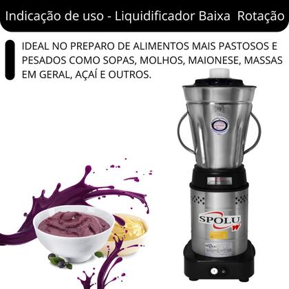 Imagem de Liquidificador Comercial Linha W BR 3500rpm 4L Bivolt - Spolu