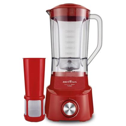 Imagem de Liquidificador Elétrico Britânia Diamante 800V 2,65 Litros 4 Velocidades 1050 Watts Vermelho 220V