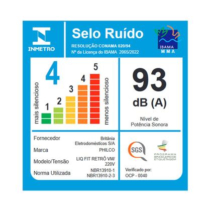 Imagem de Liquidificador Fit Retrô Philco Blender Vermelho 300W